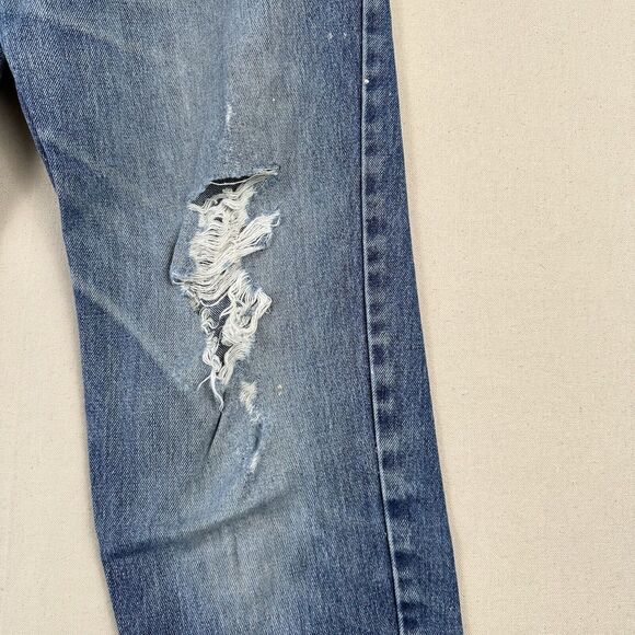 Vintage 90s Levi’s 550 Jeans Women’s 14 Regular Blue Denim Relaxed Tapered Leg - Picture 2 of 16
